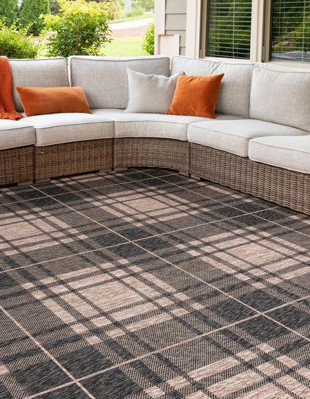 Patio Plaid Collection Area Rug -  Terrace