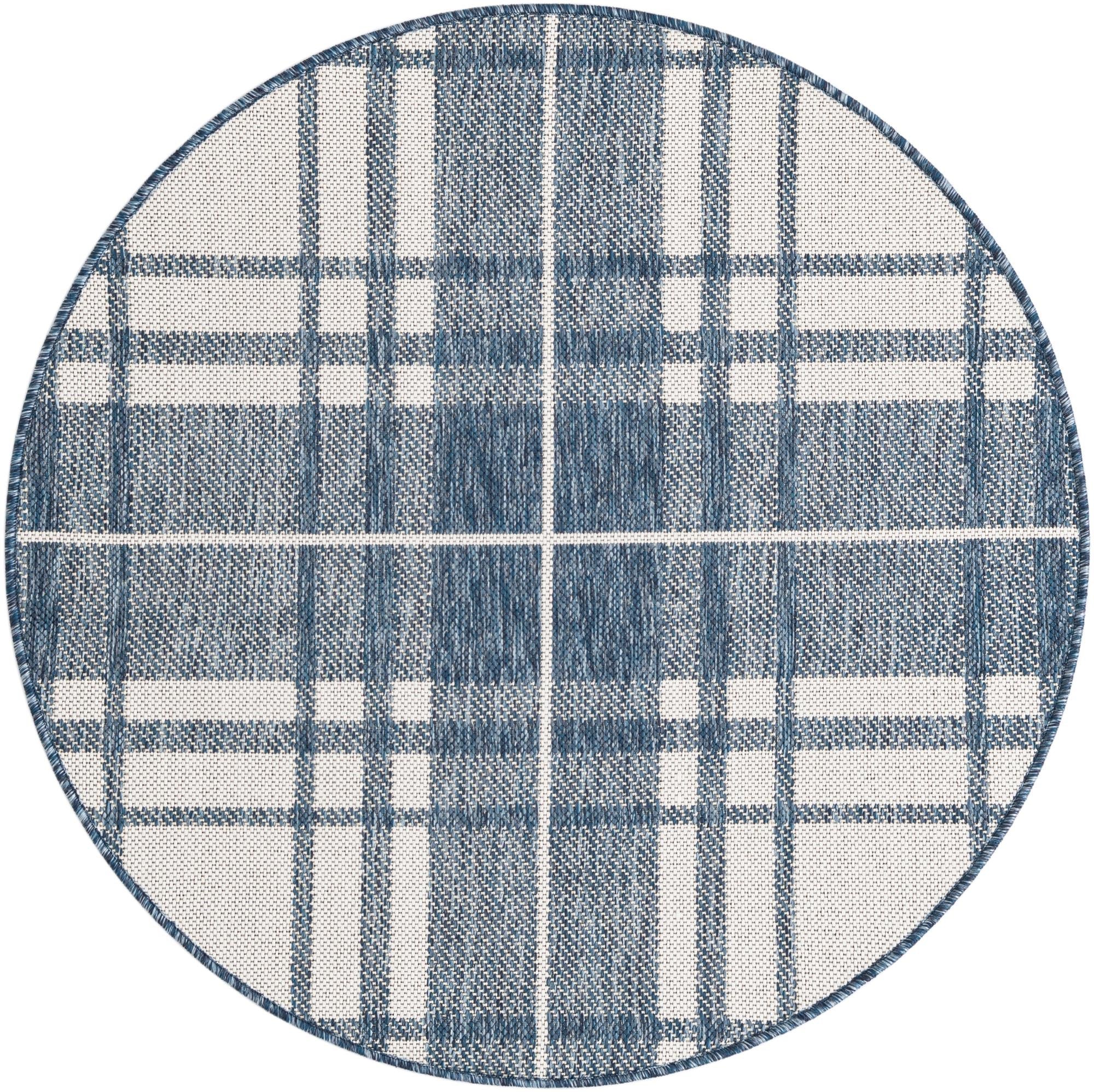 Patio Plaid Collection Area Rug -  Terrace