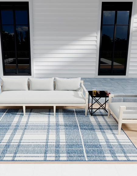 Patio Plaid Collection Area Rug -  Terrace