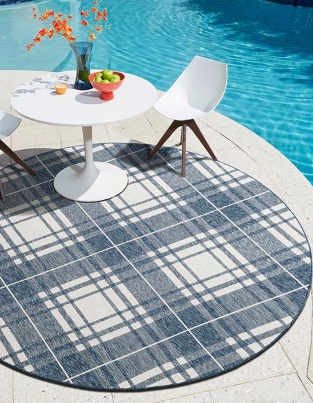 Patio Plaid Collection Area Rug -  Terrace