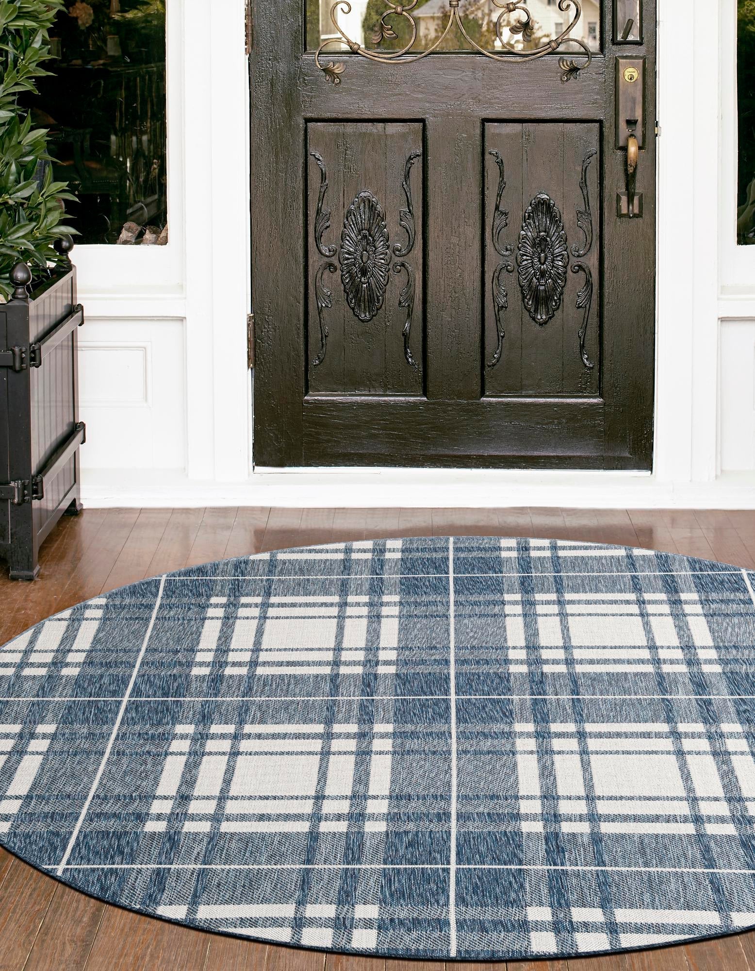 Patio Plaid Collection Area Rug -  Terrace