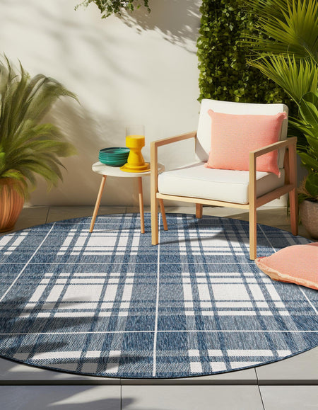 Patio Plaid Collection Area Rug -  Terrace