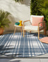 Patio Plaid Collection Area Rug -  Terrace