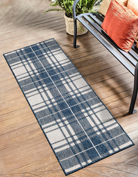 Patio Plaid Collection Area Rug -  Terrace