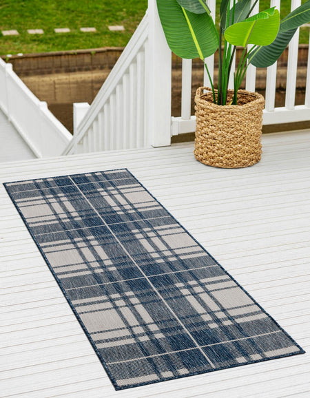 Patio Plaid Collection Area Rug -  Terrace