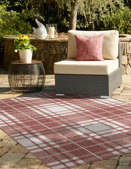 Patio Plaid Collection Area Rug -  Terrace