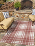 Patio Plaid Collection Area Rug -  Terrace