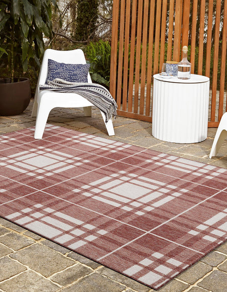 Patio Plaid Collection Area Rug -  Terrace