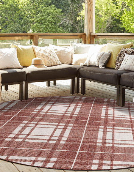 Patio Plaid Collection Area Rug -  Terrace