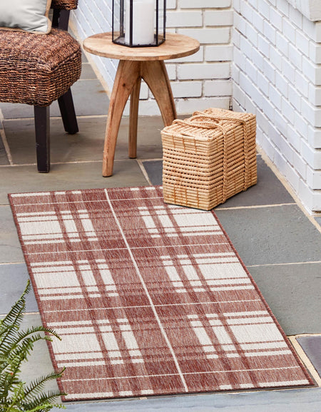 Patio Plaid Collection Area Rug -  Terrace