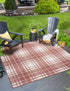 Patio Plaid Collection Area Rug -  Terrace