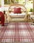 Patio Plaid Collection Area Rug -  Terrace