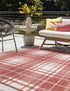 Patio Plaid Collection Area Rug -  Terrace