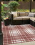 Patio Plaid Collection Area Rug -  Terrace