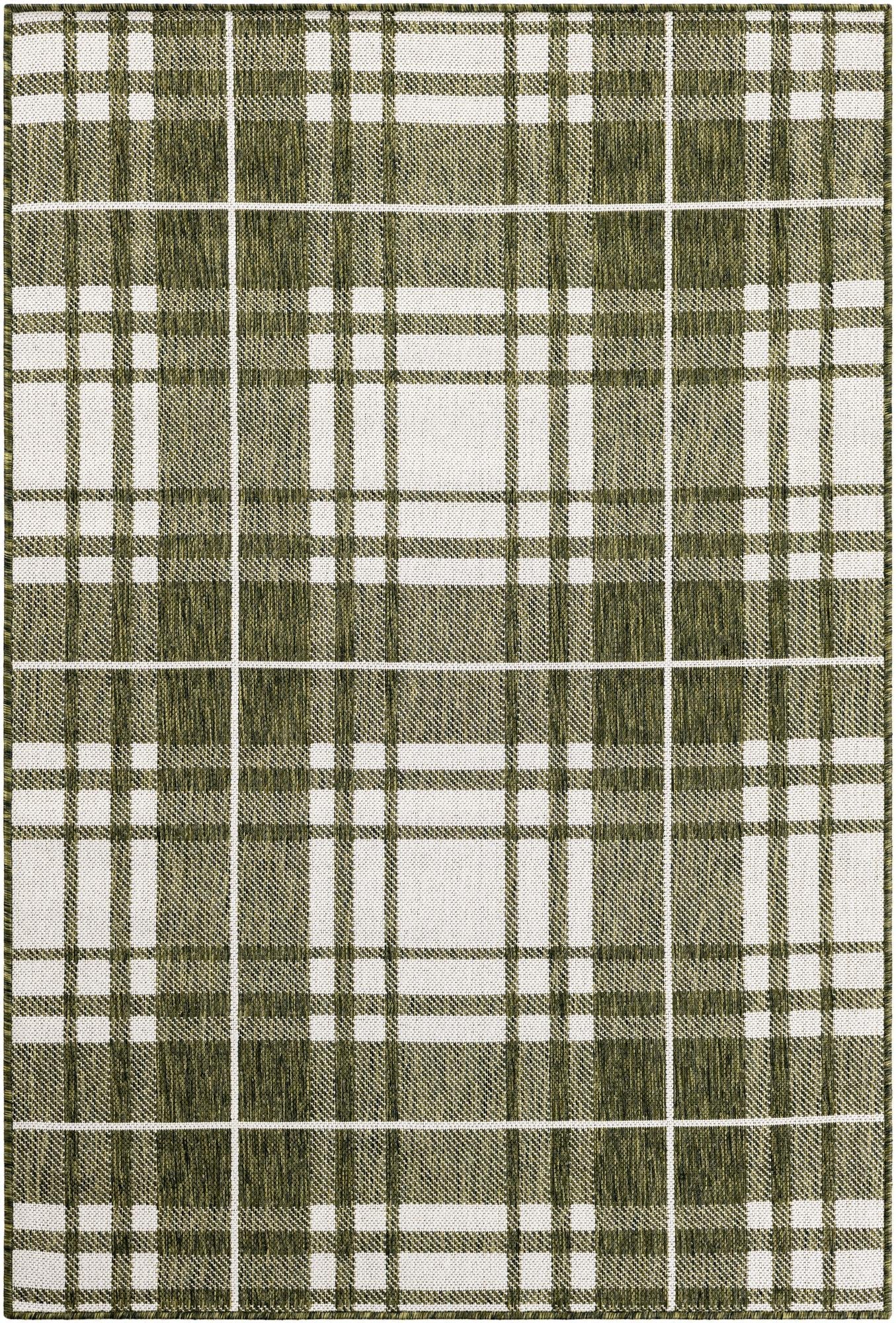 Patio Plaid Collection Area Rug -  Terrace