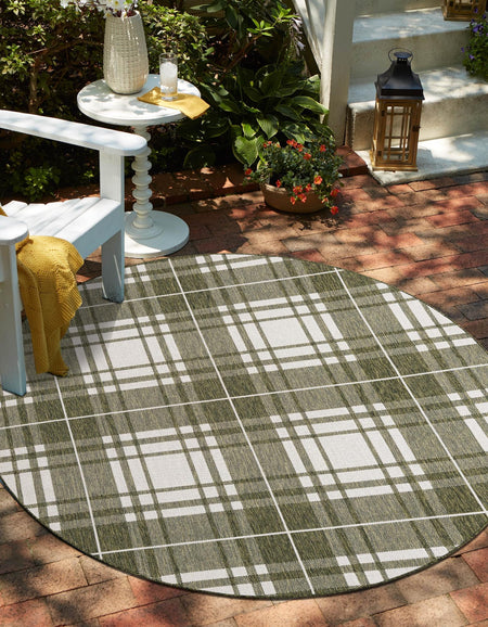 Patio Plaid Collection Area Rug -  Terrace