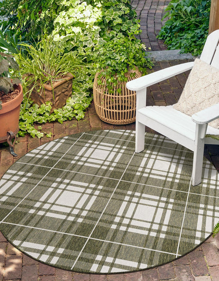 Patio Plaid Collection Area Rug -  Terrace