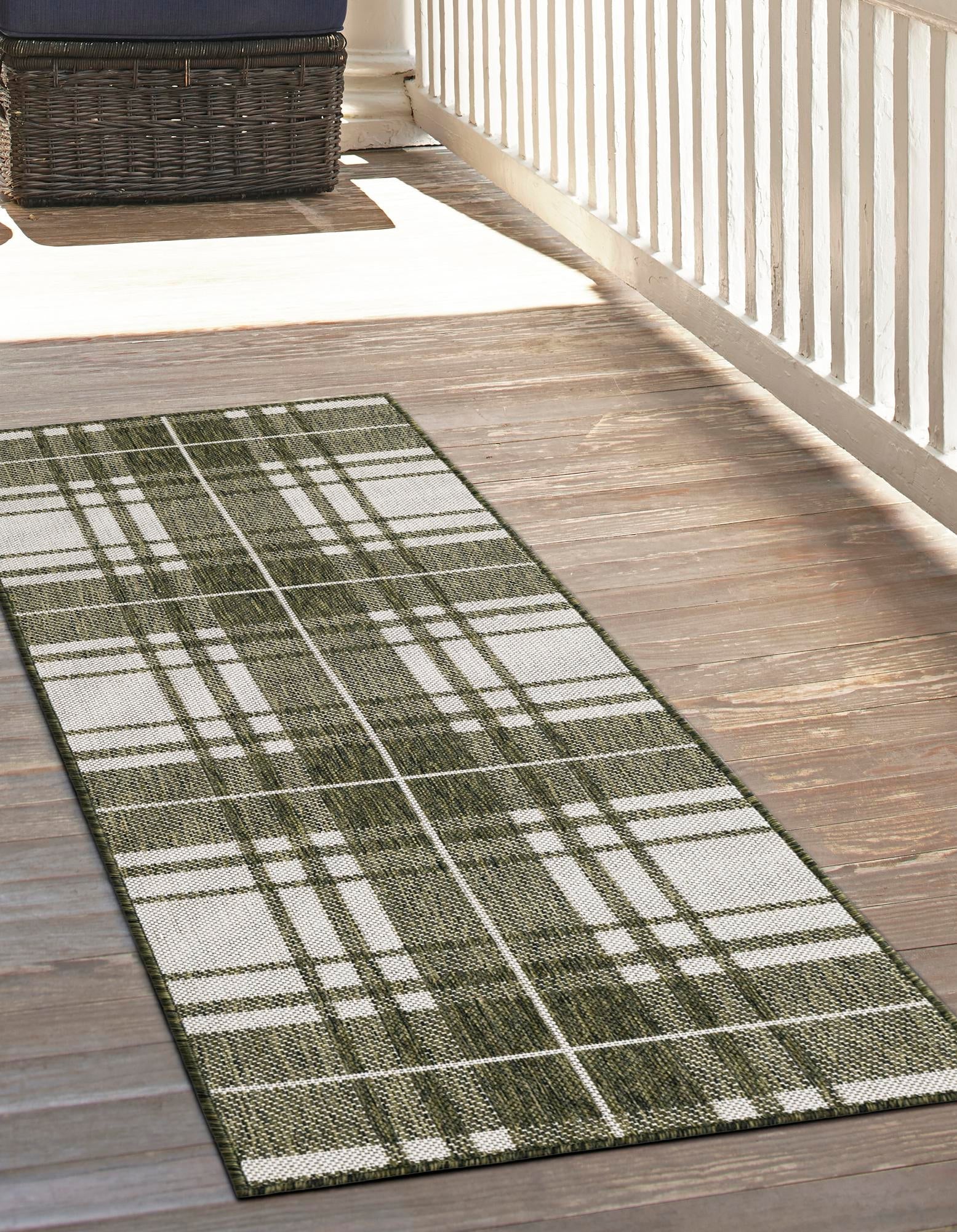 Patio Plaid Collection Area Rug -  Terrace