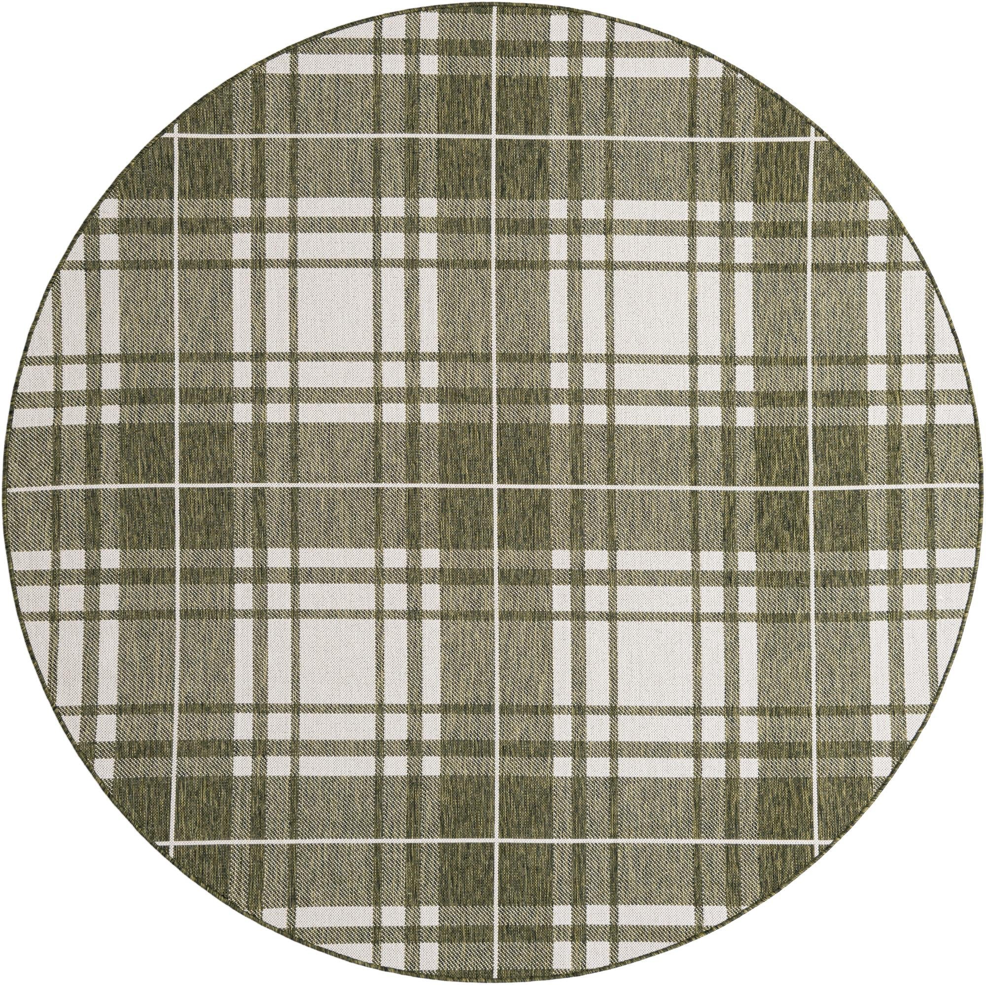 Patio Plaid Collection Area Rug -  Terrace