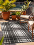 Patio Plaid Collection Area Rug -  Terrace