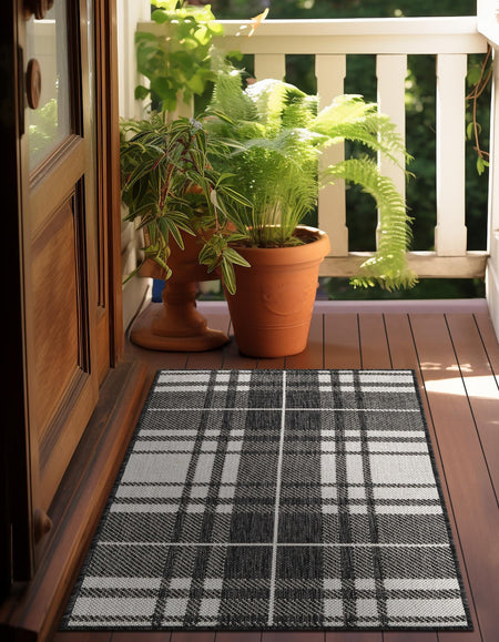 Patio Plaid Collection Area Rug -  Terrace