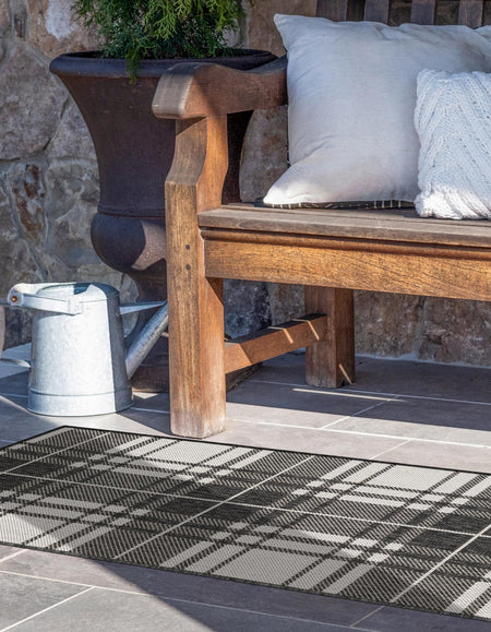 Patio Plaid Collection Area Rug -  Terrace