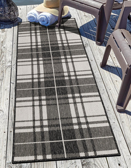 Patio Plaid Collection Area Rug -  Terrace