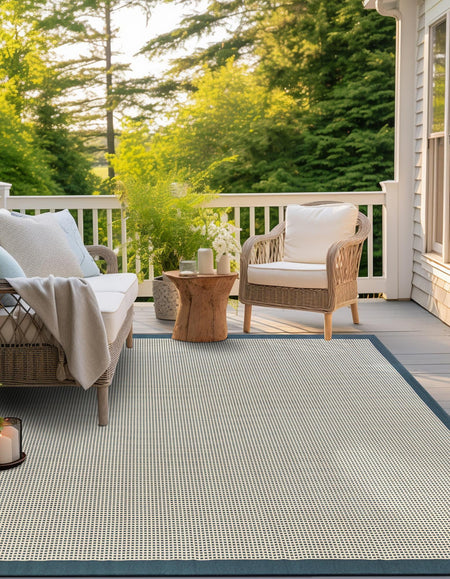 Terrace Fringe Collection Area Rug - Oceanside