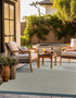 Terrace Fringe Collection Area Rug - Oceanside