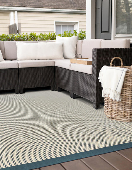 Terrace Fringe Collection Area Rug - Oceanside