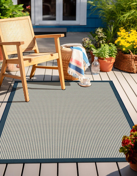 Terrace Fringe Collection Area Rug - Oceanside