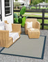 Terrace Fringe Collection Area Rug - Oceanside