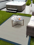 Terrace Fringe Collection Area Rug - Oceanside