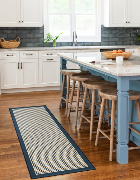 Terrace Fringe Collection Area Rug - Oceanside