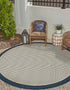 Terrace Fringe Collection Area Rug - Oceanside