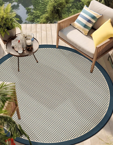 Terrace Fringe Collection Area Rug - Oceanside