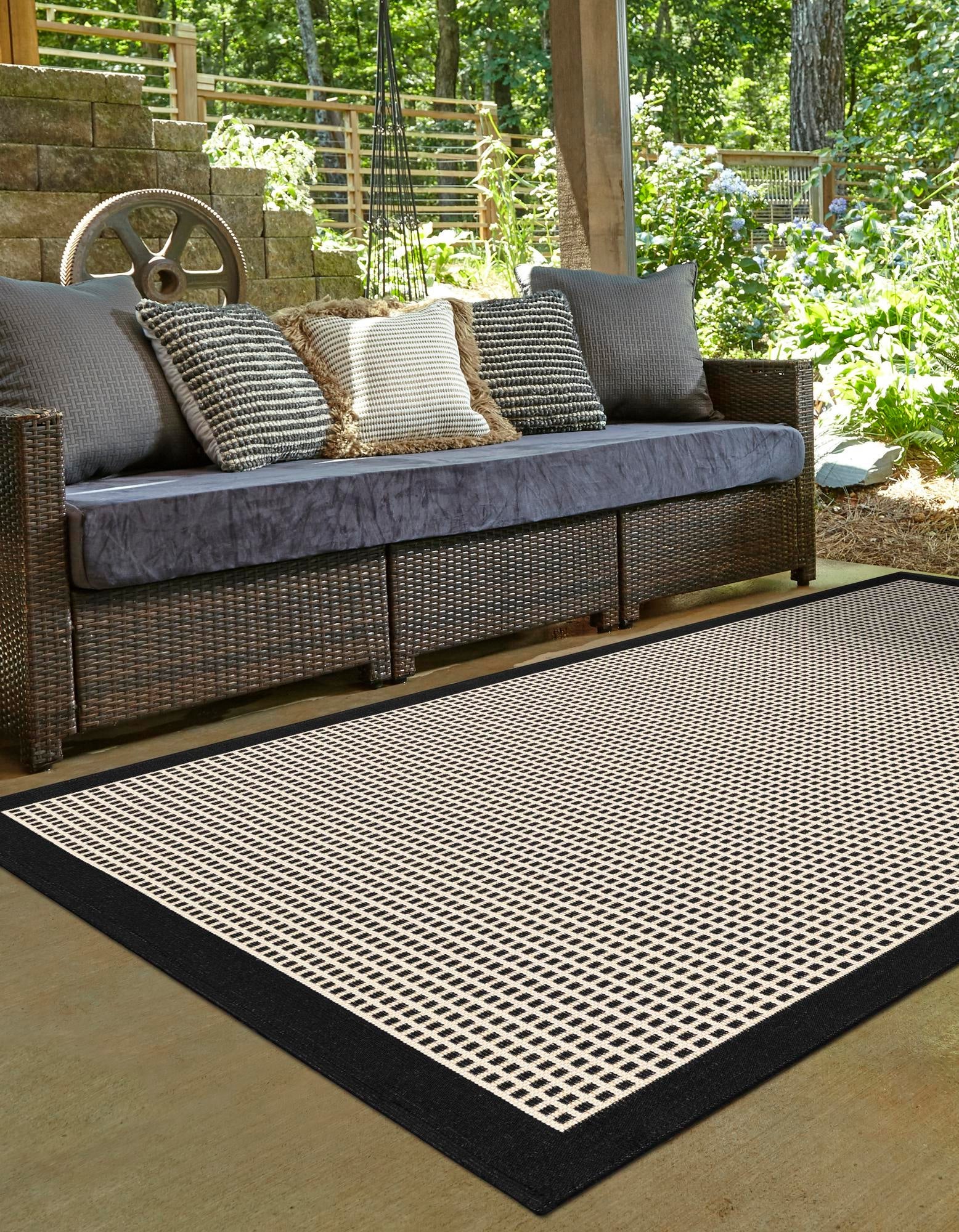 Terrace Fringe Collection Area Rug - Oceanside