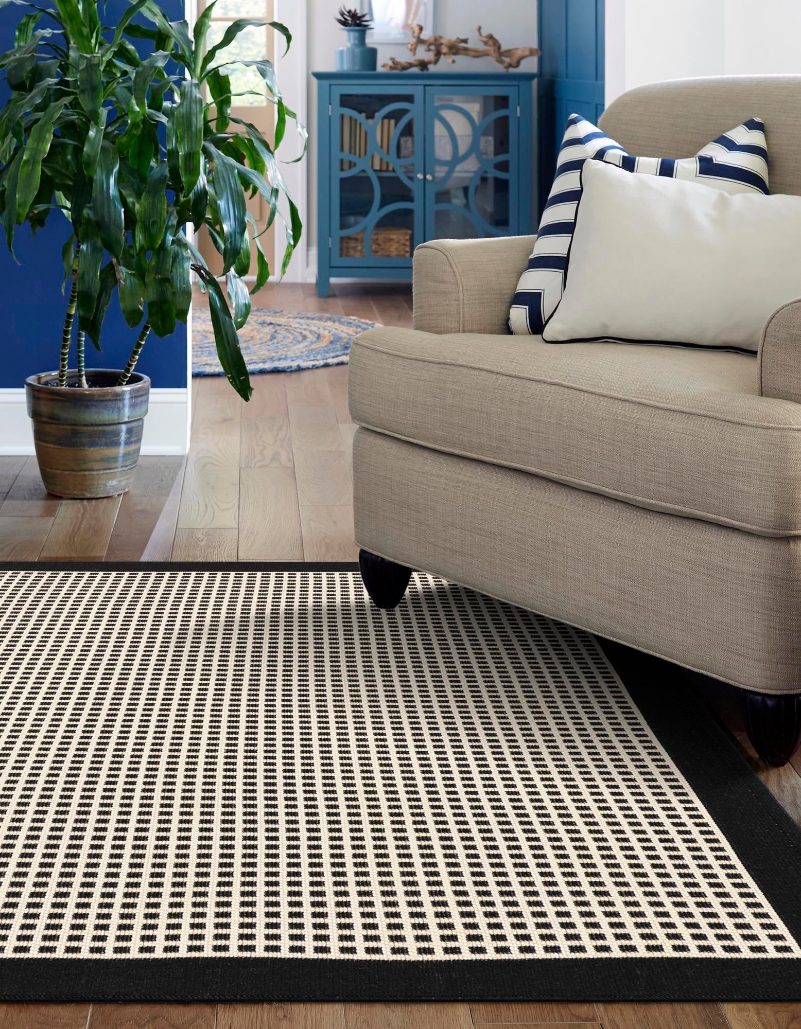 Terrace Fringe Collection Area Rug - Oceanside