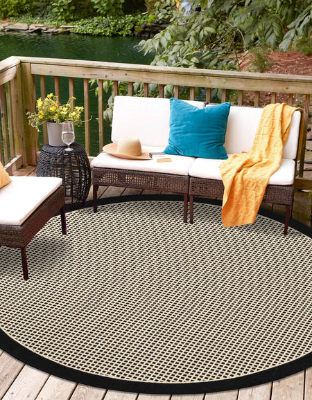 Terrace Fringe Collection Area Rug - Oceanside