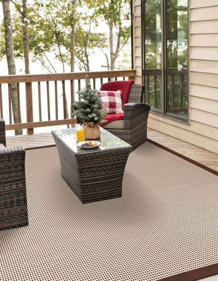 Terrace Fringe Collection Area Rug - Oceanside