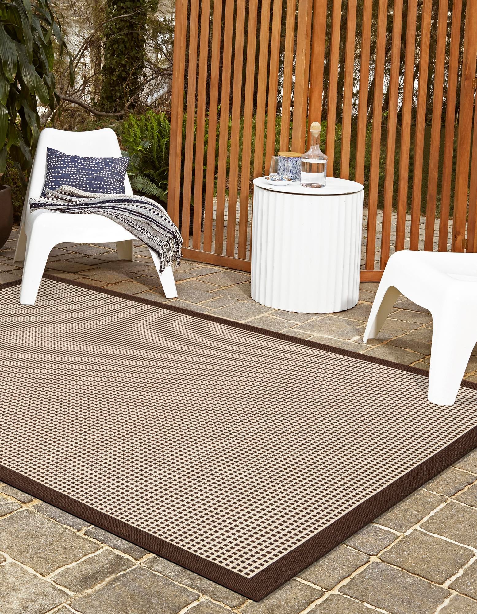 Terrace Fringe Collection Area Rug - Oceanside