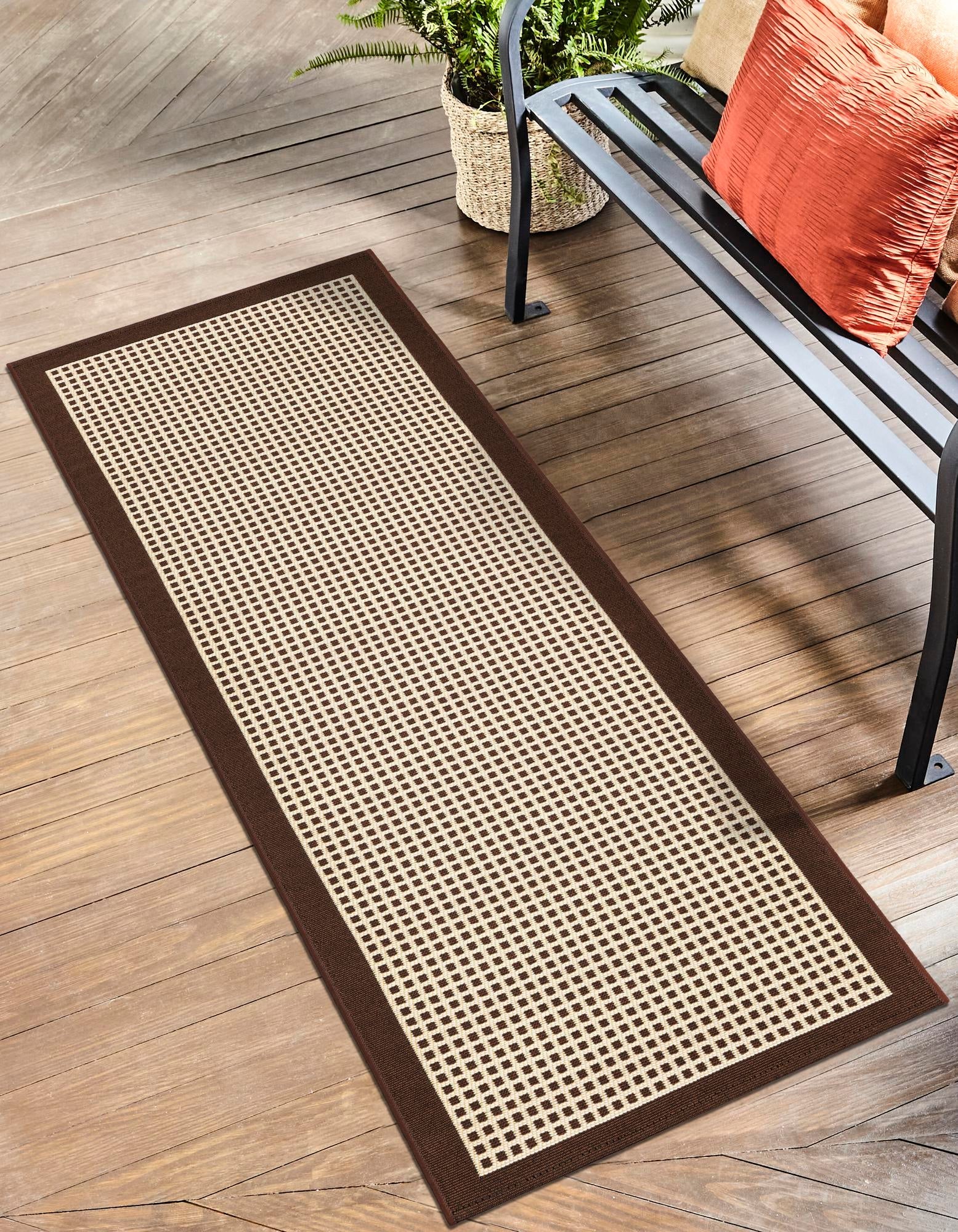 Terrace Fringe Collection Area Rug - Oceanside