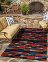 Urban Terrace Collection Area Rug -  Courtyard Rectangle Multi  lifestyle 4