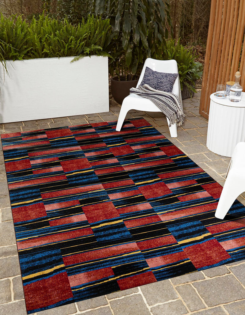 Urban Terrace Collection Area Rug -  Courtyard Rectangle Multi  lifestyle 9