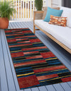 Urban Terrace Collection Area Rug -  Courtyard Runner Multi  lifestyle 25