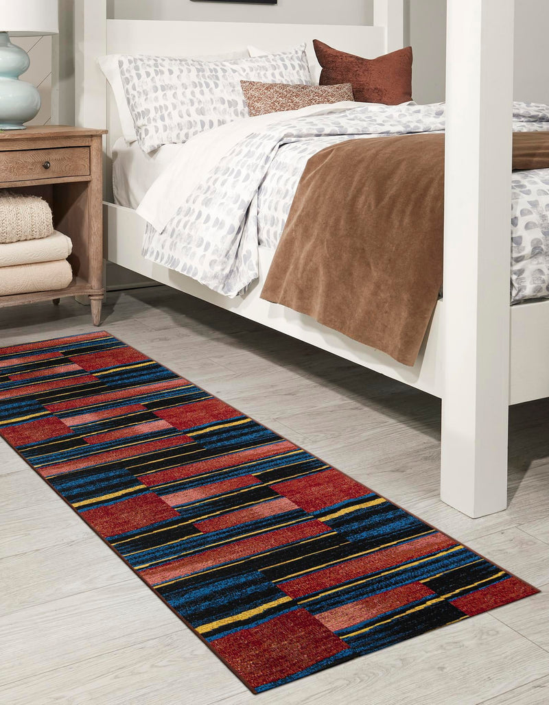 Urban Terrace Collection Area Rug -  Courtyard Runner Multi  lifestyle 28