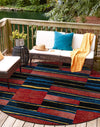 Urban Terrace Collection Area Rug -  Courtyard Round Multi  lifestyle 27