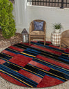 Urban Terrace Collection Area Rug -  Courtyard Round Multi  lifestyle 39