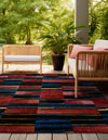 Urban Terrace Collection Area Rug -  Courtyard Square Multi  lifestyle 38