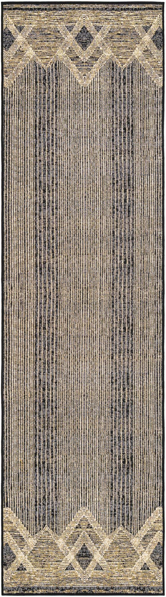 Urban Terrace Collection Area Rug -  Loft Runner Charcoal  lifestyle 22